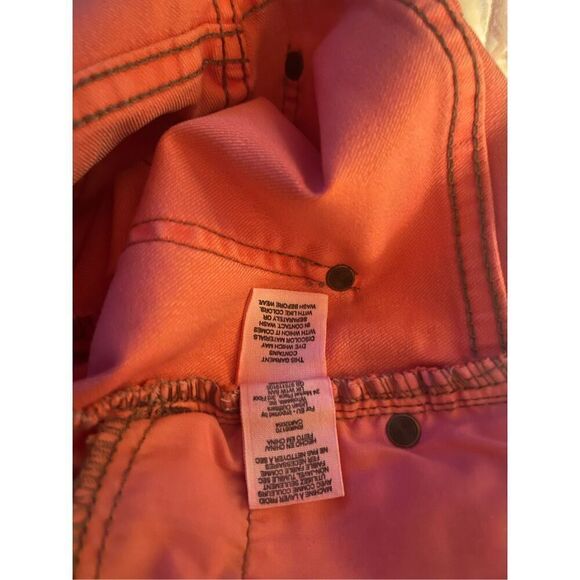 New Free People Women's Tangerine Orange Skinny Leg Cut Jeans Size 25 - Picture 11 of 16